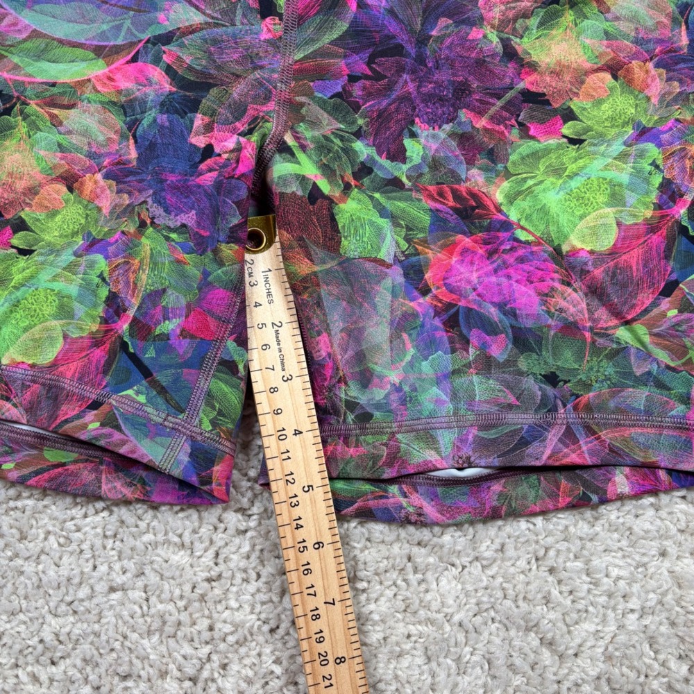 Lululemon Wunder Train High-Rise Short 6 Women 12 Floral Electric Multi Color - Picture 3 of 9